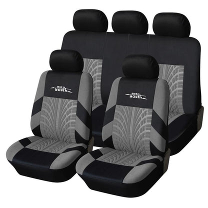 2/5-Seater Car Seat Covers 1 Set Universal for Car Front & Rear Seats, Stylish Breathable Fabric Car Seat Protectors, Airbag Compatible, Fits Most Vehicles, Automotive Decoration, Car Interior Accessories