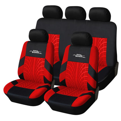 2/5-Seater Car Seat Covers 1 Set Universal for Car Front & Rear Seats, Stylish Breathable Fabric Car Seat Protectors, Airbag Compatible, Fits Most Vehicles, Automotive Decoration, Car Interior Accessories