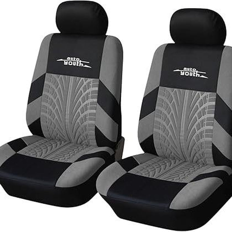 2/5-Seater Car Seat Covers 1 Set Universal for Car Front & Rear Seats, Stylish Breathable Fabric Car Seat Protectors, Airbag Compatible, Fits Most Vehicles, Automotive Decoration, Car Interior Accessories